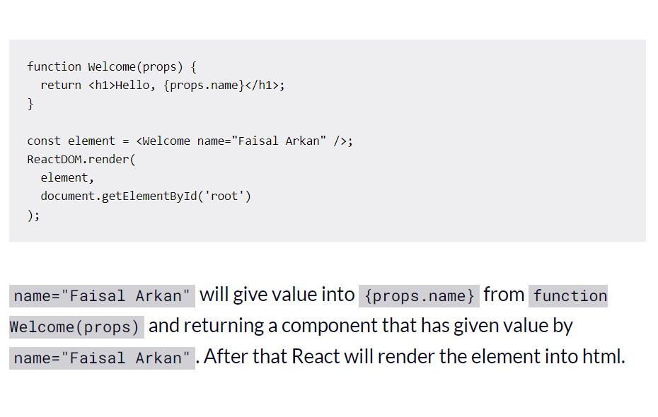 react component example