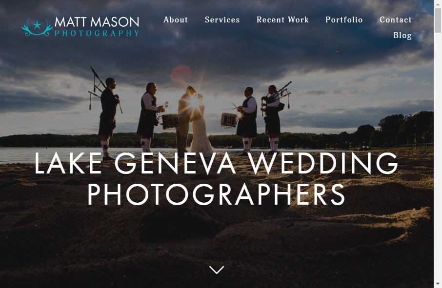 Photography Website Design 3