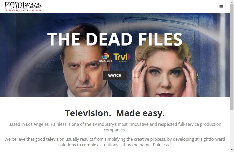 Great TV Production Website Examples 4