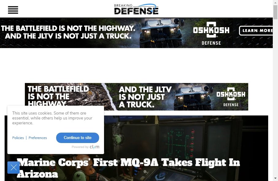 10 Examples of Inspirational Defense Websites 4