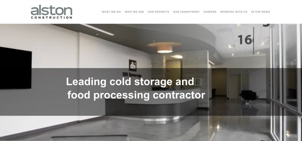 construction website examples - alston