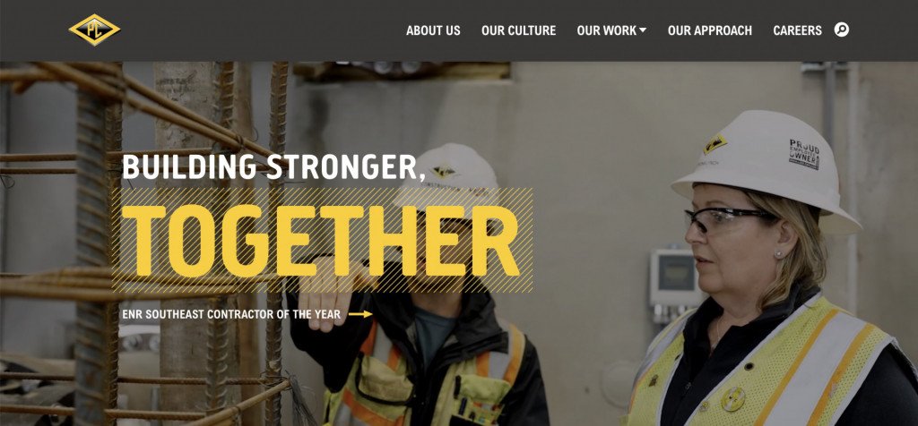 construction website examples - pc construction
