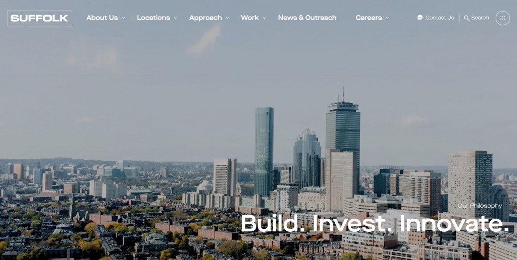 construction website examples - suffolk