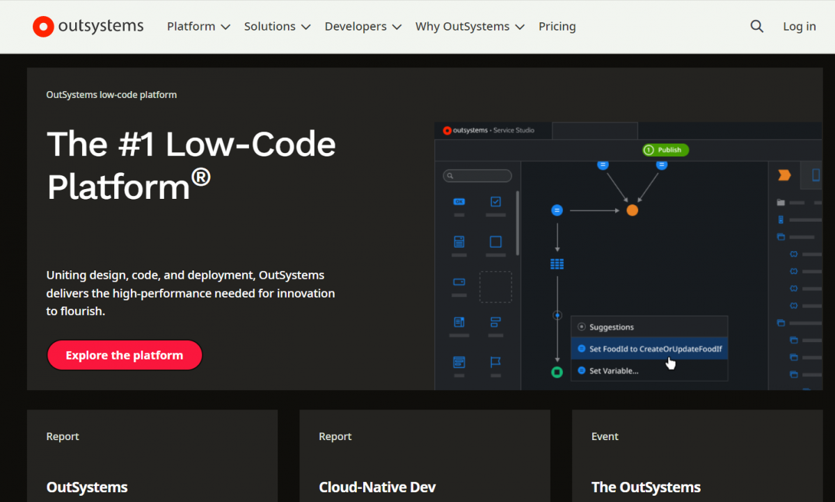 OutSystems low-code platform