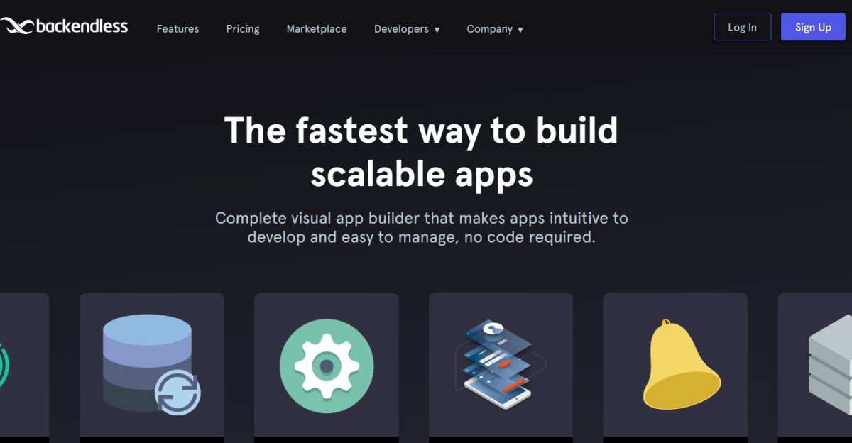 Backendless low-code platform