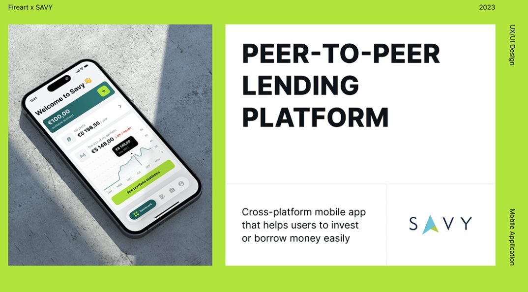 Fireart Releases UX/UI Design Case for a P2P Lending Platform