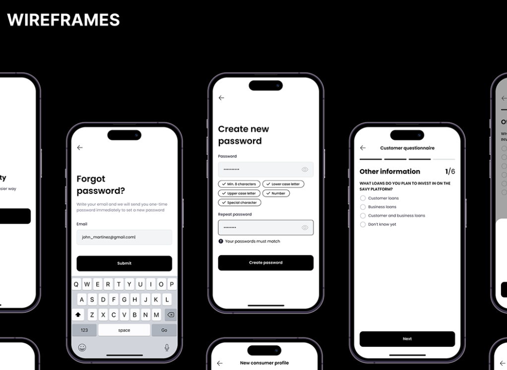 Wireframes samples