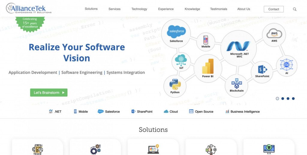 Top web development companies in the US - Alliance Tek