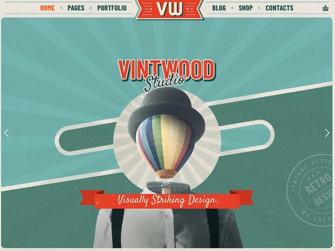 web design styles - retro 2